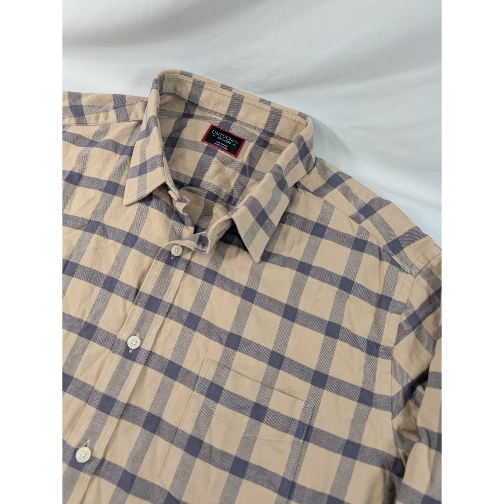 UNTUCKit Relaxed Fit Long Sleeved Plaid Flannel Button Up Shirt Men's XXL